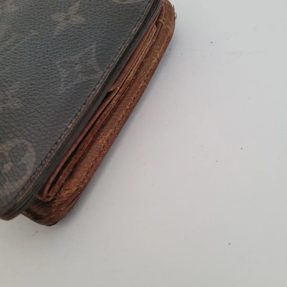 Louis Vuitton Monogram Canvas Bifold Wallet Brown CA3140 Made in Spain Fair